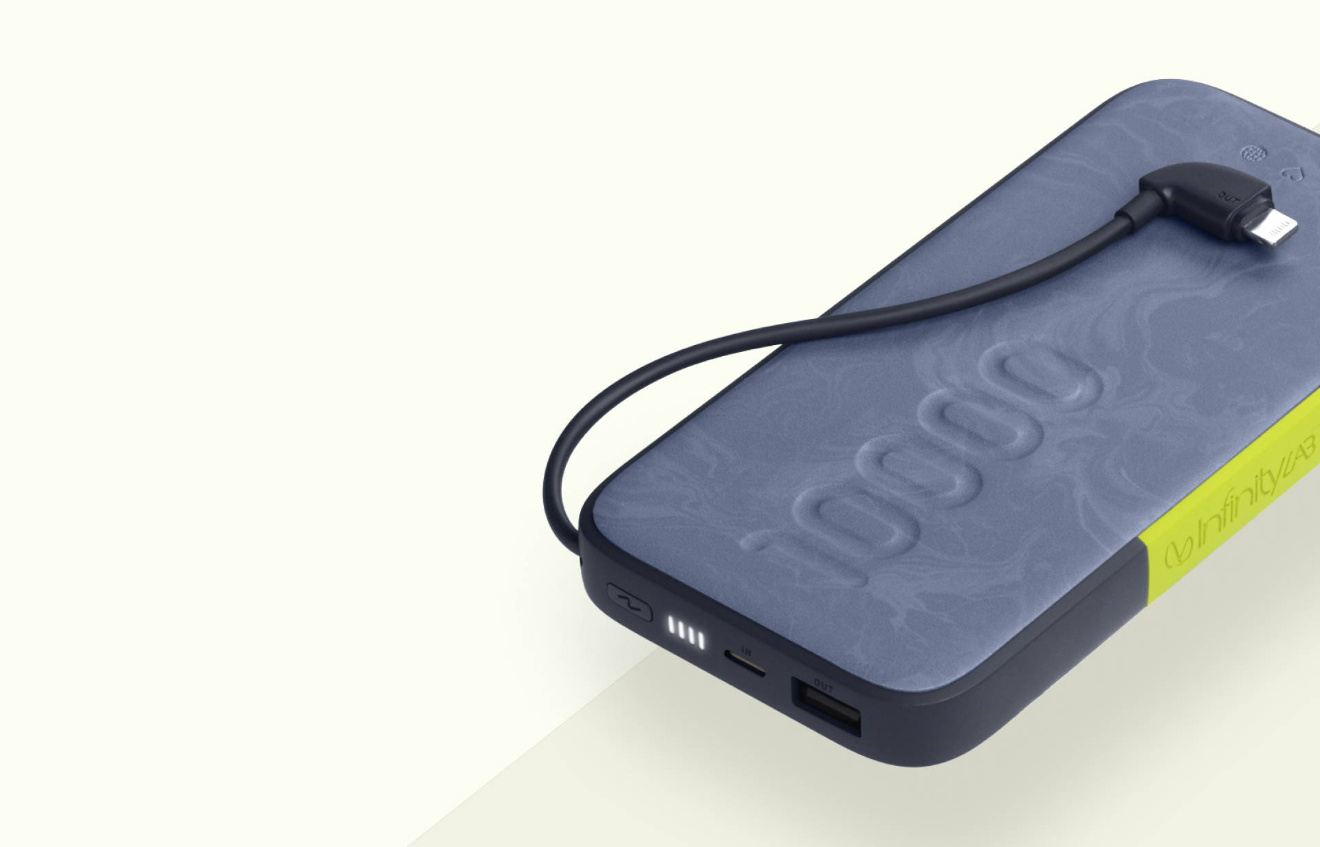 InstantGo 10000 Builtin Lightning Cable Power Bank InfinityLab Malaysia